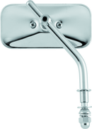 Bikers Choice 65-Up Chrome Tapered Stem Mirror - 2 x 4.5 Inches