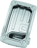 Kuryakyn Nova Curved Vertical Mount Side License Plate Holder Chrome Part