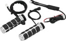 Kuryakyn Heated ISO Grips Dual Cable Chrome for Harley-Davidson – Keep Your Hands Warm with Adjustable Heating
