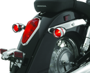 Kuryakyn Deep Dish Bezels with Red Lenses for Honda VTX1800 Models and Kawasaki Cruisers