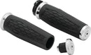 Kuryakyn Hex Grips Dual Cable Chrome – Ergonomic Power Sports Handlebar Grips with Premium EPDM Rubber