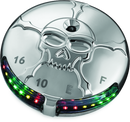 Kuryakyn Zombie Fuel & Battery Gauge Chrome Part