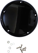 Smooth Derby Cover Gloss Blk M8 Softail Oe