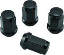 QuadBoss Lug Nuts 12x1.5 - 17mm Outer Diameter - Black - Set of 4