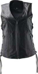 Kuryakyn Leather by River Road Sapphire Leather Vest for Women - Small