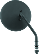 Bikers Choice Black 4 Inch Round Short Right Mirror for Motorcycles - Part
