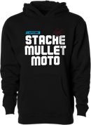 DBK Stache Mullet Moto Youth Hoodie Black - Part Number YHAP-STACHEMULL-S