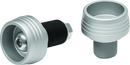 Kuryakyn Lodestar Front Axle Slider Silver for BMW R1200R, R1200RS, F800R and R Nine T Models