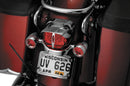 Kuryakyn Taillight Visor Without Slots Chrome for Harley Davidson Touring Models