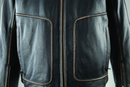 Kuryakyn River Road Hoodlum Vintage Leather Jacket for Powersports, Small