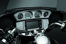 Kuryakyn Deluxe Tri-Line Stereo Trim Kit for 2014-2015 Harley Davidson Touring Models - Chrome