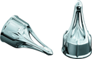 Kuryakyn Roman Axle Caps Chrome for Harley-Davidson – Stylish Custom Front End Accent