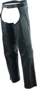 Kuryakyn Leather by River Road Longhaul Leather Chaps for Powersports - Large