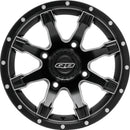QuadBoss Grinder 14x7 Aluminum Wheel for Powersports Vehicles (Part Number 608508)