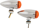 Led Bullet Marker Light Chrome W/Amber Lens