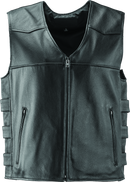 Kuryakyn River Road Plains Leather Vest for Powersports - Medium