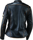 Kuryakyn River Road Dame Vintage Leather Jacket for Women - Small