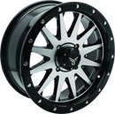 QuadBoss Wagon 18x7 - 4+3 - 4/137 Machined Wheel for Powersports Vehicles