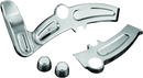 Kuryakyn Boomerang Frame Covers for 2008-2017 Harley-Davidson Softails, Chrome