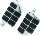 Kuryakyn Dually ISO Peg with Male Mount Adapter - Chrome Pair for Harley-Davidson and Metric Motorcycles