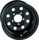 QuadBoss Steely Wheel 12x7 2+5 5/4.5 - Durable Black Powder-Coated Off-Road Wheel