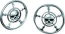 Kuryakyn Zombie Speaker Grills Chrome for Harley Davidson Touring Models Part