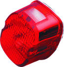 Bikers Choice Part 489908 Red Laydown Taillight with Top License Light for Harley-Davidson 2001-2002 Models