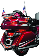 Kuryakyn LED Lighted Trunk Lid Handle for Honda GL1800 Gold Wing (2001-2005) – Chrome Finish with Red LEDs