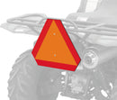 QuadBoss ATV Safety Emblem - Orange and Impact-Resistant Reflective Badge for Enhanced Visibility