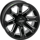 QuadBoss Blitz 14x7 Powersports Wheel - 4/137 Bolt Pattern, 5+2 Offset