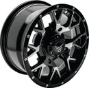 QuadBoss Barbwire 14x7 Wheel - 5+2 Offset, 4/110 Bolt Pattern with Milled Finish