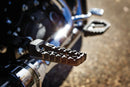 Kuryakyn Riot Pegs Without Adapter Satin Black - Motorcycle Foot Pegs for Off-Road and On-Road Riding
