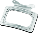 Kuryakyn Curved Chrome License Plate Mount for Harley-Davidson Touring Models