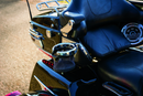 Kuryakyn Passenger Drink Holder with Basket for 2014 and Up Touring Models - Chrome Part 1692