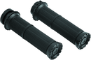 Kuryakyn Riot Grips Dual Cable Satin Black - Model 3582 for 1-Inch Handlebars