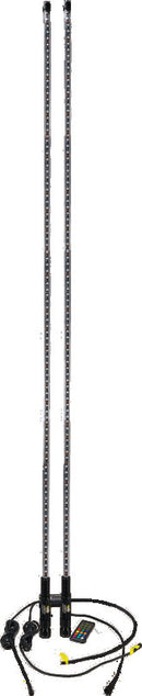 QuadBoss 6 ft Clear Dual LED Whip with Remote Control - Powersports LED Lighted Whip