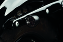 Kuryakyn Kellermann Bullet 1000 White/Amber Clear Lens Turn Signal - Satin Black