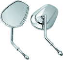 Bikers Choice Chrome Tapered Short Stem Motorcycle Mirrors Part