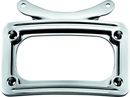 Kuryakyn Curved Chrome License Plate Frame - Stylish Motorcycle Plate Cover