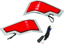 Kuryakyn Tracer Tour Pak Rear Lights Chrome Red Lens for Harley Davidson Touring Models