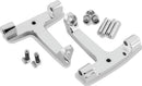 Bikers Choice 488720 Chrome Passenger Floorboard Bracket for Harley-Davidson 1993 and Up FLH and FLT Models