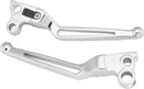 Bikers Choice Chrome Custom Slotted Lever Set for 1982-1995 Harley Big Twin & XL Models - Part