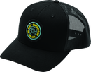 QuadBoss Sprocket Hi-Vis Trucker Cap - Adjustable Cotton-Poly/Nylon Mesh for Powersports