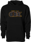 DBK Lined Up Youth Hoodie Black YL – 8.5oz Cotton-Poly Blend for Comfortable Wear