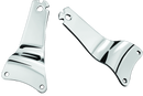 Kuryakyn Fixed Mounts for Multi-Purpose Backrest Chrome - Durable Steel Secure Mounts for Harley Davidson Touring Models