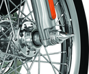 Kuryakyn Twisted Axle Caps Chrome for Harley Davidson Touring Models
